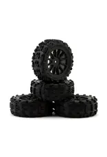 UPGRADE RC UPG-10010 SAW BLADE PRE-MOUNTED TIRES FOR ARRMA® TYPHON GROM™ (4)