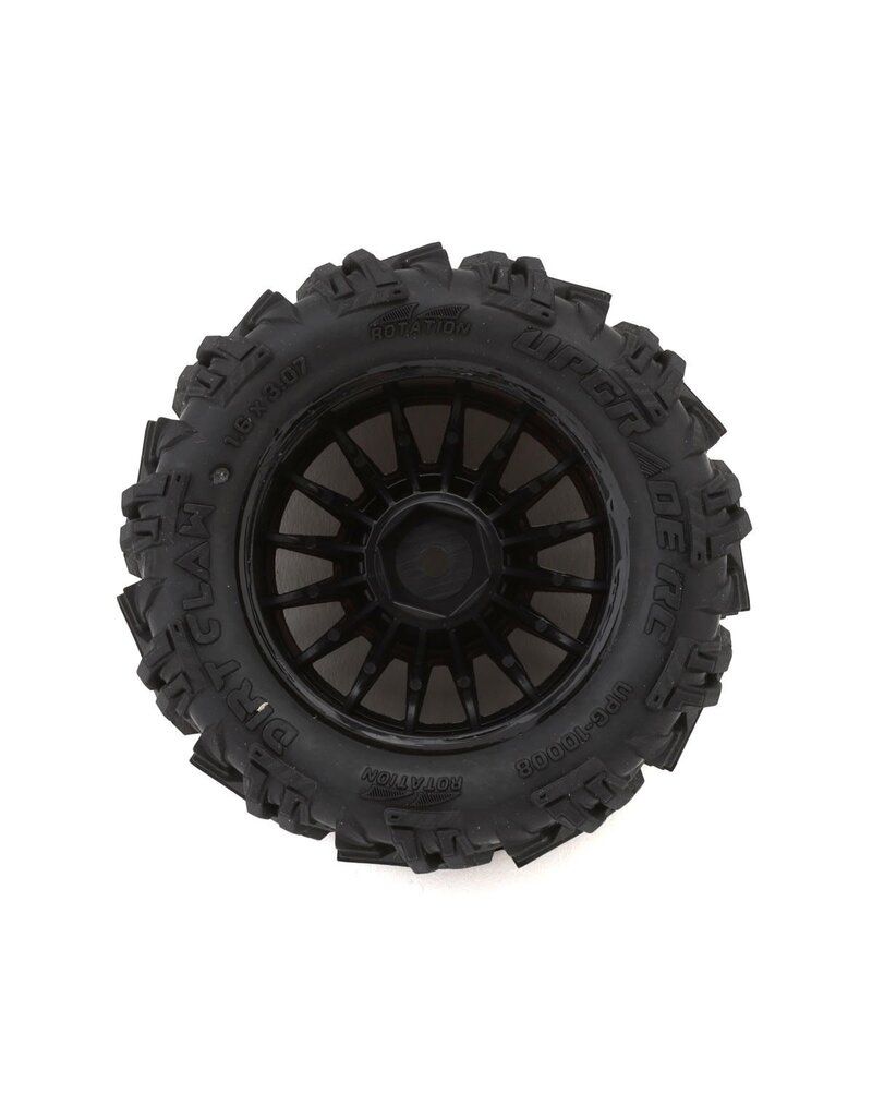UPGRADE RC UPG-10008 DIRT CLAW PRE-MOUNTED BELTED TIRES FOR ARRMA® GRANITE GROM™ (4)