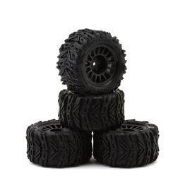 UPGRADE RC UPG-10008 DIRT CLAW PRE-MOUNTED BELTED TIRES FOR ARRMA® GRANITE GROM™ (4)