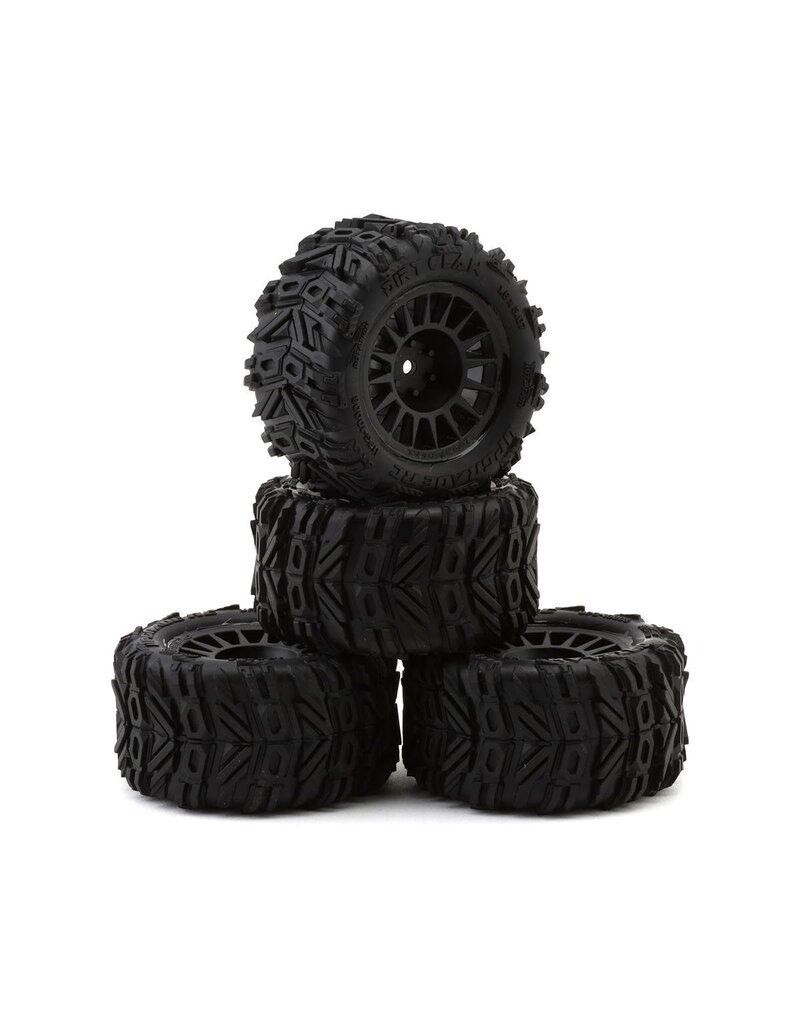 UPGRADE RC UPG-10008 DIRT CLAW PRE-MOUNTED BELTED TIRES FOR ARRMA® GRANITE GROM™ (4)