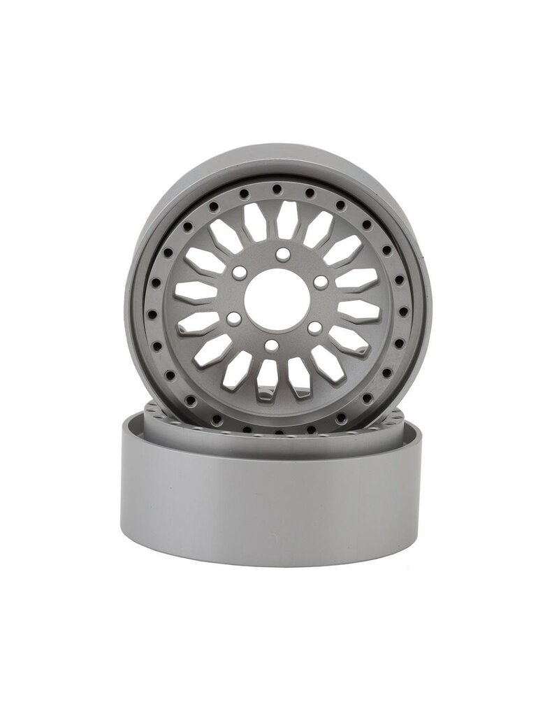 REEFS RC SEHREEFS218 SHIELD DEEP DISH ALUMINUM 1.9 BEADLOCK WHEELS W/HUBS (2)