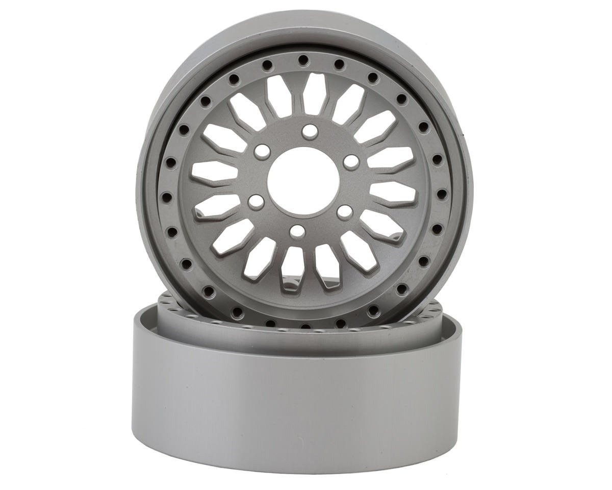 SEHREEFS218 SHIELD DEEP DISH ALUMINUM 1.9 BEADLOCK WHEELS W/HUBS (2)