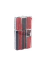 ECOPOWER ECP-3009 HEAT SHRINK TUBES W/PLASTIC CASE (BLACK & RED) (150)