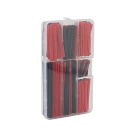 ECOPOWER ECP-3009 HEAT SHRINK TUBES W/PLASTIC CASE (BLACK & RED) (150)