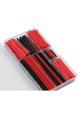 ECOPOWER ECP-3009 HEAT SHRINK TUBES W/PLASTIC CASE (BLACK & RED) (150)