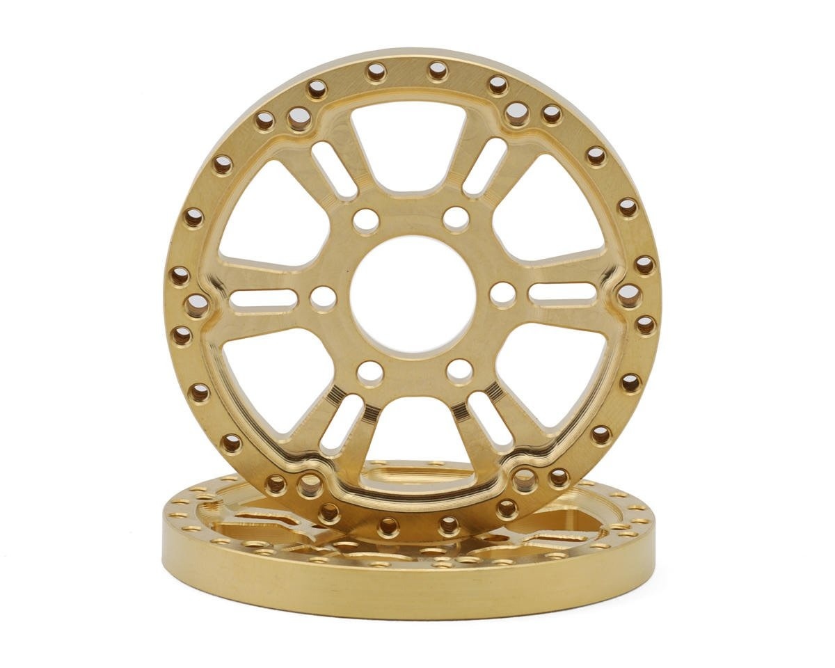 SEHREEFS256 BRASS 1.9" "BLADE" REVERSIBLE OFFSET WHEEL FACE SET (2) (35G EACH)