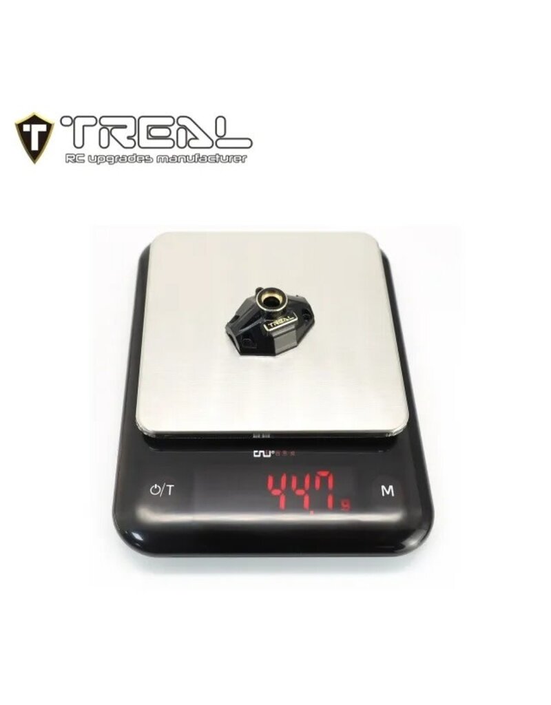 TREAL TRLX003PLVLSR AXIAL UTB18 BRASS DIFFERENTIAL COVER (BLACK)