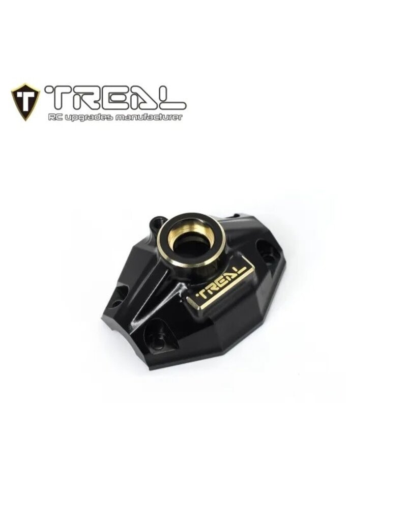 TREAL TRLX003PLVLSR AXIAL UTB18 BRASS DIFFERENTIAL COVER (BLACK)