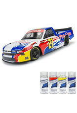 PROLINE RACING PRO365300 PRE-CUT 2024 CHEVROLET SILVERADO NASCAR TRUCK SERIES CLEAR BODY FOR LOSI NASCAR RACE CAR