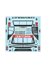 PROLINE RACING PRO365300 PRE-CUT 2024 CHEVROLET SILVERADO NASCAR TRUCK SERIES CLEAR BODY FOR LOSI NASCAR RACE CAR