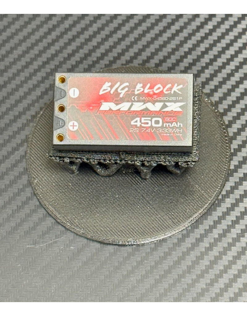 MWX PERFORMANCE MWX MX-BB-450 2S LIPO 7.4V 450MAH 60C HARDCASE BATTERY: 2MM