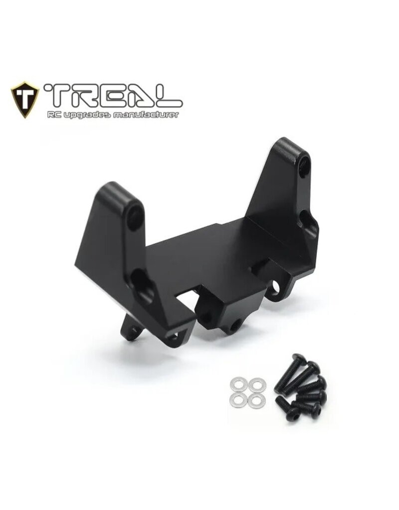 TREAL TRLX003K2AY4D AXIAL UTB18 ALUMINUM FRONT SERVO MOUNT (BLACK)