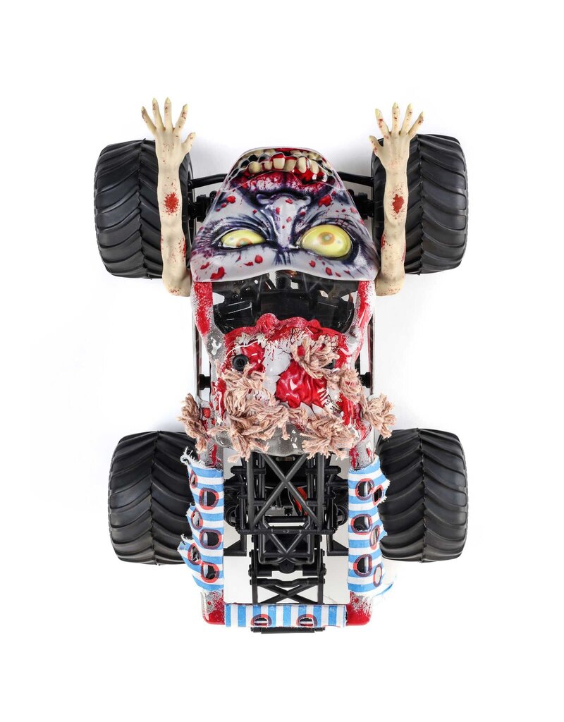 LOSI LOS01026T4 1/18 MINI LMT ZOMBIE 2S 4X4 RTR BRUSHED MONSTER TRUCK (BATTERY & CHARGER INCLUDED), RED