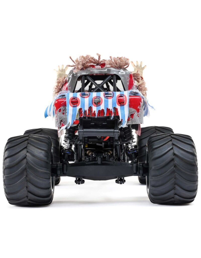 LOSI LOS01026T4 1/18 MINI LMT ZOMBIE 2S 4X4 RTR BRUSHED MONSTER TRUCK (BATTERY & CHARGER INCLUDED), RED