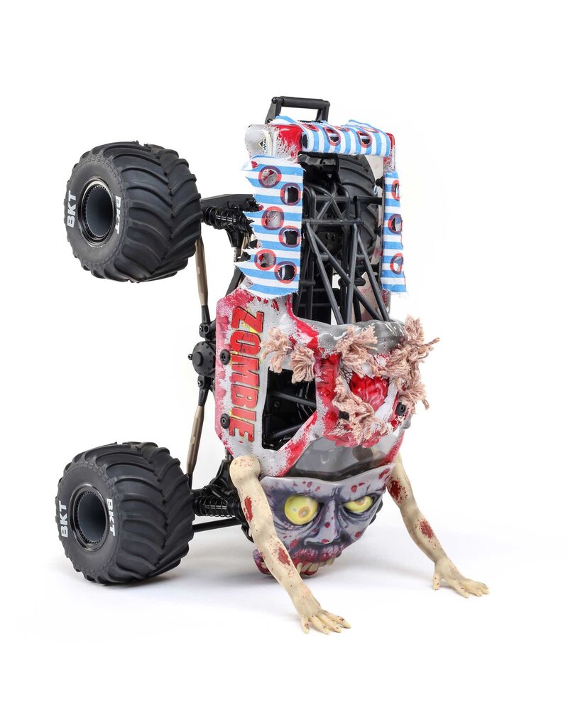 LOSI LOS01026T4 1/18 MINI LMT ZOMBIE 2S 4X4 RTR BRUSHED MONSTER TRUCK (BATTERY & CHARGER INCLUDED), RED