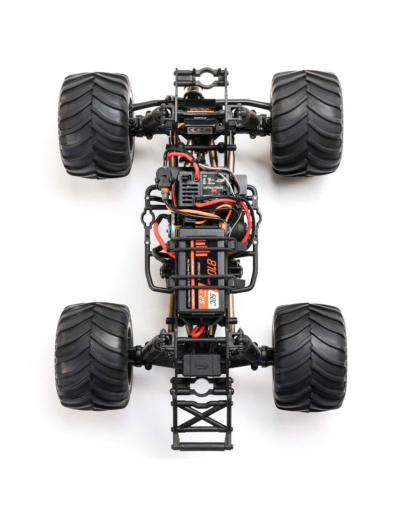 LOSI LOS01026T4 1/18 MINI LMT ZOMBIE 2S 4X4 RTR BRUSHED MONSTER TRUCK (BATTERY & CHARGER INCLUDED), RED