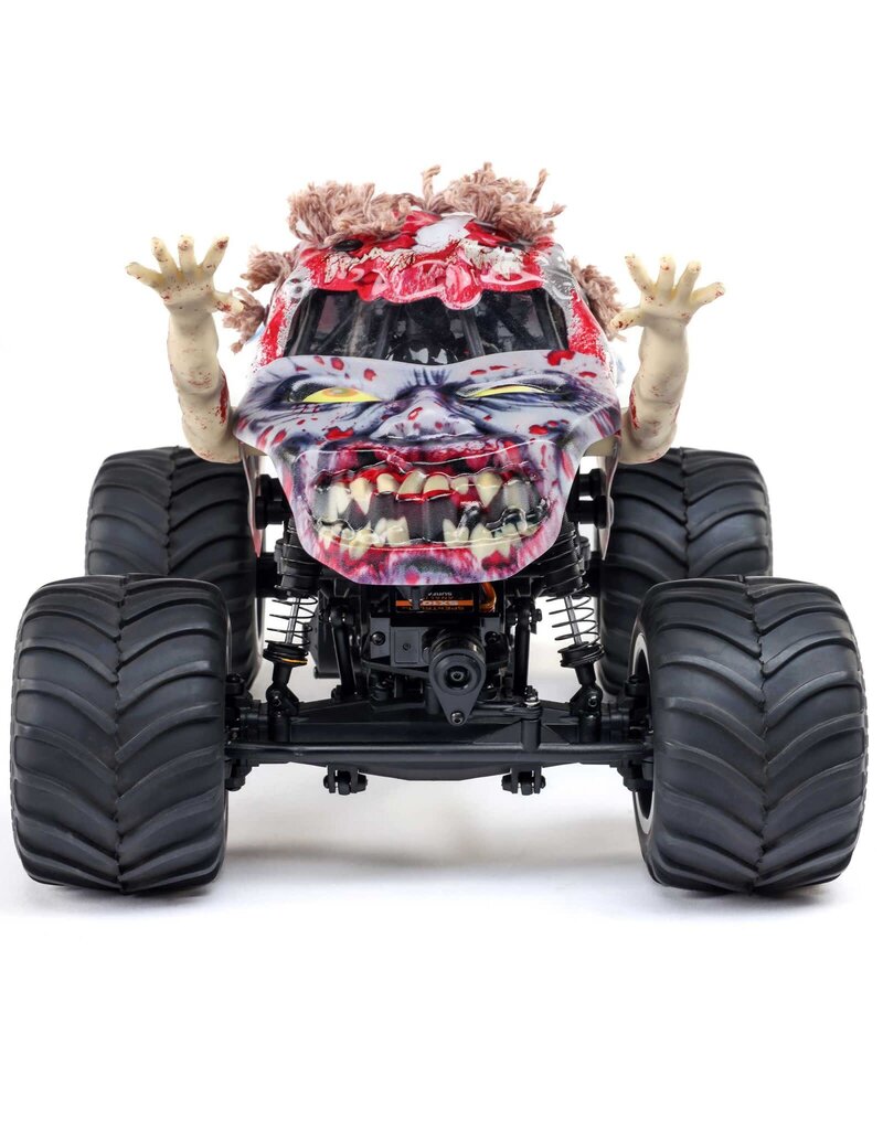 LOSI LOS01026T4 1/18 MINI LMT ZOMBIE 2S 4X4 RTR BRUSHED MONSTER TRUCK (BATTERY & CHARGER INCLUDED), RED