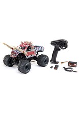 LOSI LOS01026T4 1/18 MINI LMT ZOMBIE 2S 4X4 RTR BRUSHED MONSTER TRUCK (BATTERY & CHARGER INCLUDED), RED