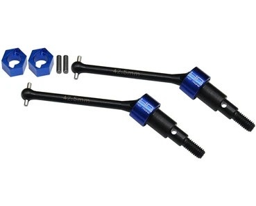 HRAGRM288NCF STEEL FRONT CVD AXLES DRIVE SHAFTS FOR GROM NASCAR/MOJAVE (2)