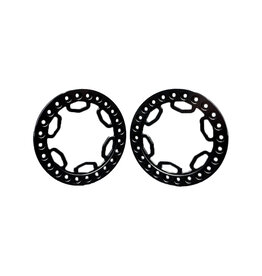 REEFS RC SEHREEFS257 REEF'S RC 1.9 "SHIELD" BEADLOCK RING (BLACK) (2)