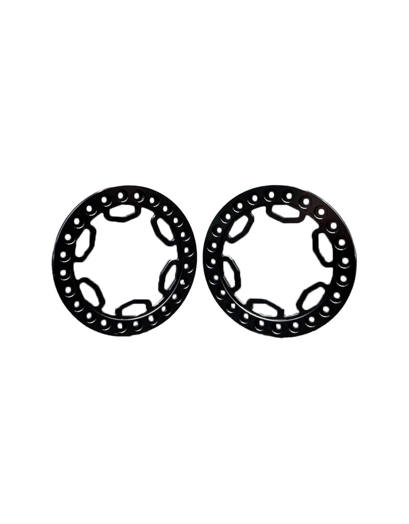 REEFS RC SEHREEFS257 REEF'S RC 1.9 "SHIELD" BEADLOCK RING (BLACK) (2)