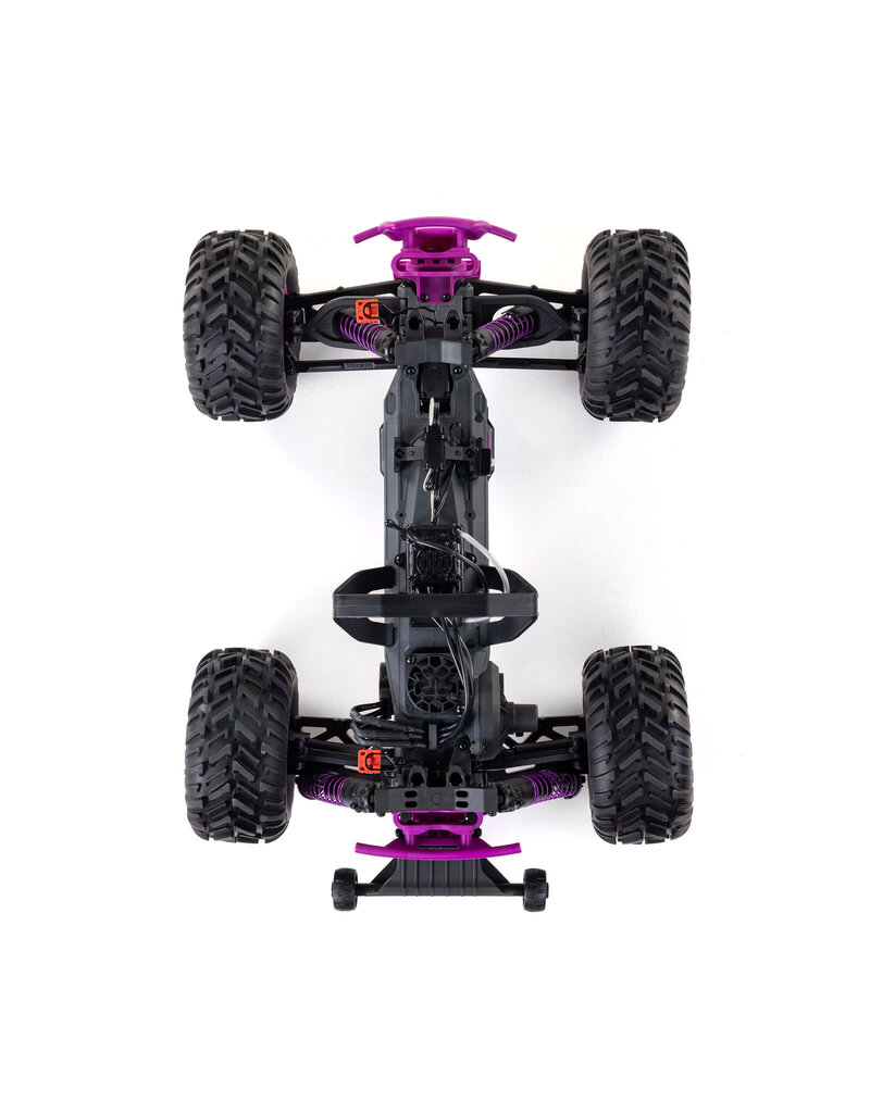 ARRMA ARA3537T3 1/10 QUAKE 223S 2WD RTR BRUSHLESS MONSTER TRUCK, PURPLE