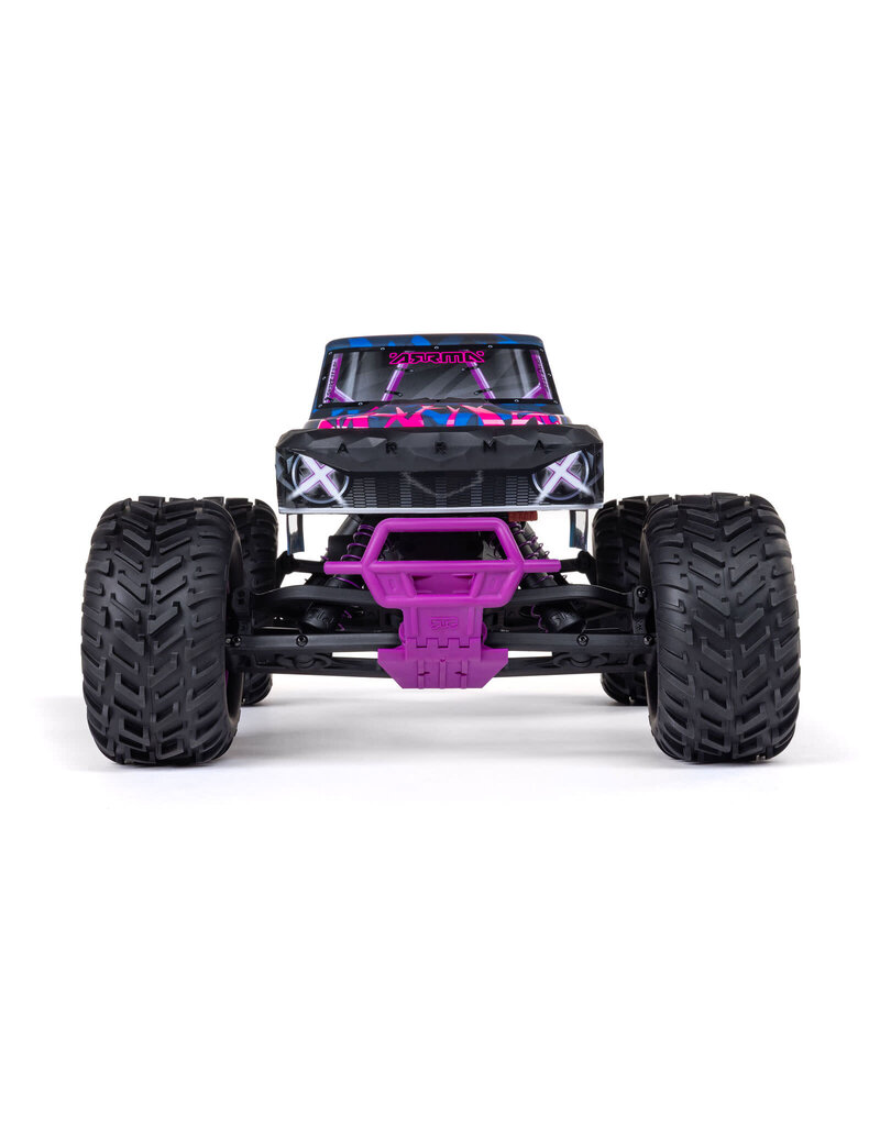 ARRMA ARA3537T3 1/10 QUAKE 223S 2WD RTR BRUSHLESS MONSTER TRUCK, PURPLE