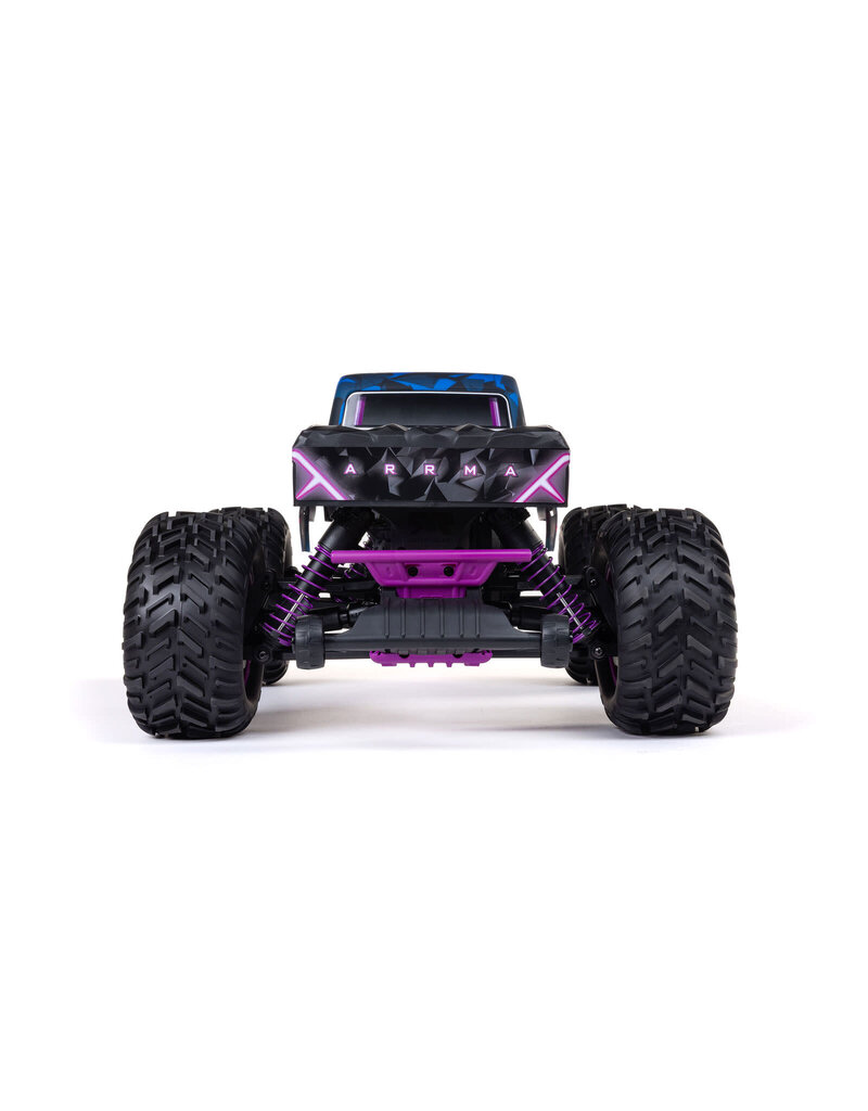 ARRMA ARA3537T3 1/10 QUAKE 223S 2WD RTR BRUSHLESS MONSTER TRUCK, PURPLE
