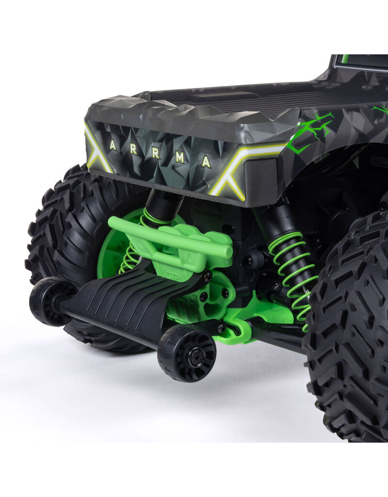 ARRMA ARA3537T2 1/10 QUAKE 223S 2WD RTR BRUSHLESS MONSTER TRUCK, GREEN