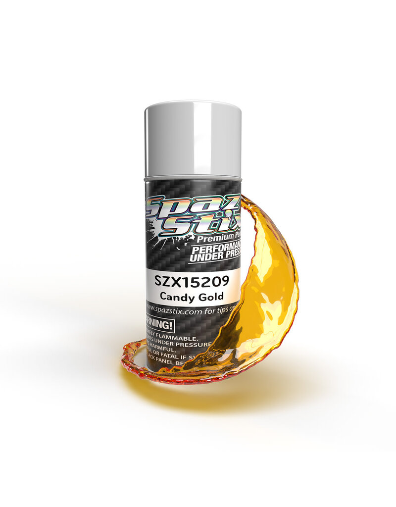 SPAZ STIX SZX15209 CANDY GOLD AEROSOL PAINT, 3.5OZ CAN