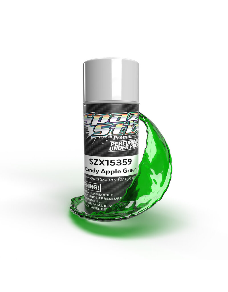SPAZ STIX SZX15359 CANDY APPLE GREEN AEROSOL PAINT, 3.5OZ CAN