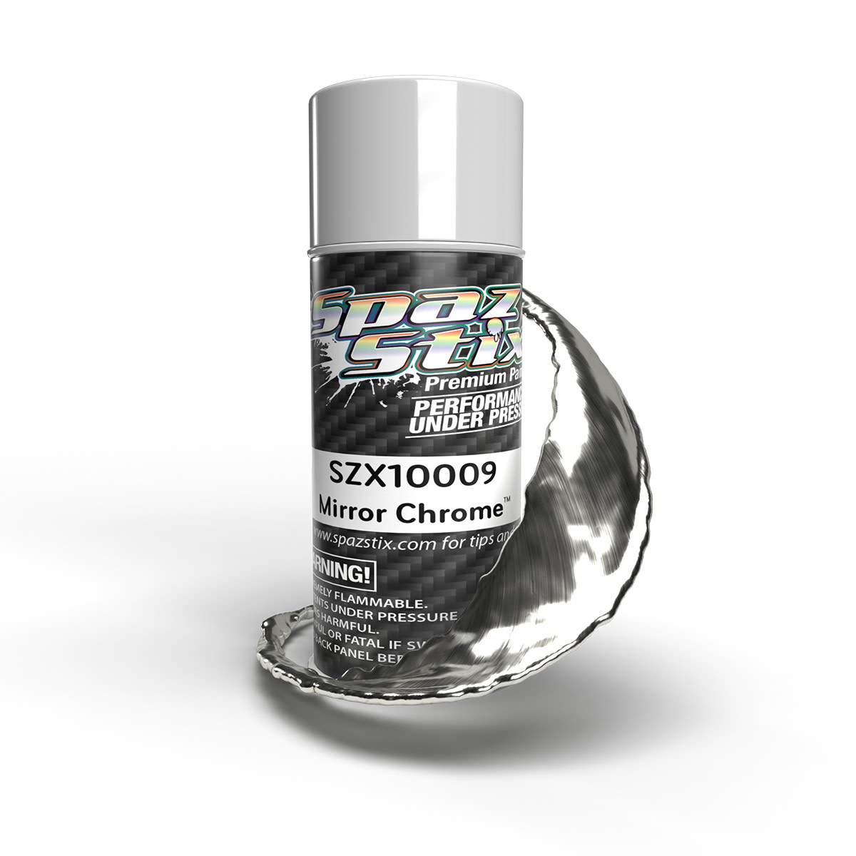 SZX10009 MIRROR CHROME AEROSOL PAINT, 3.5OZ CAN