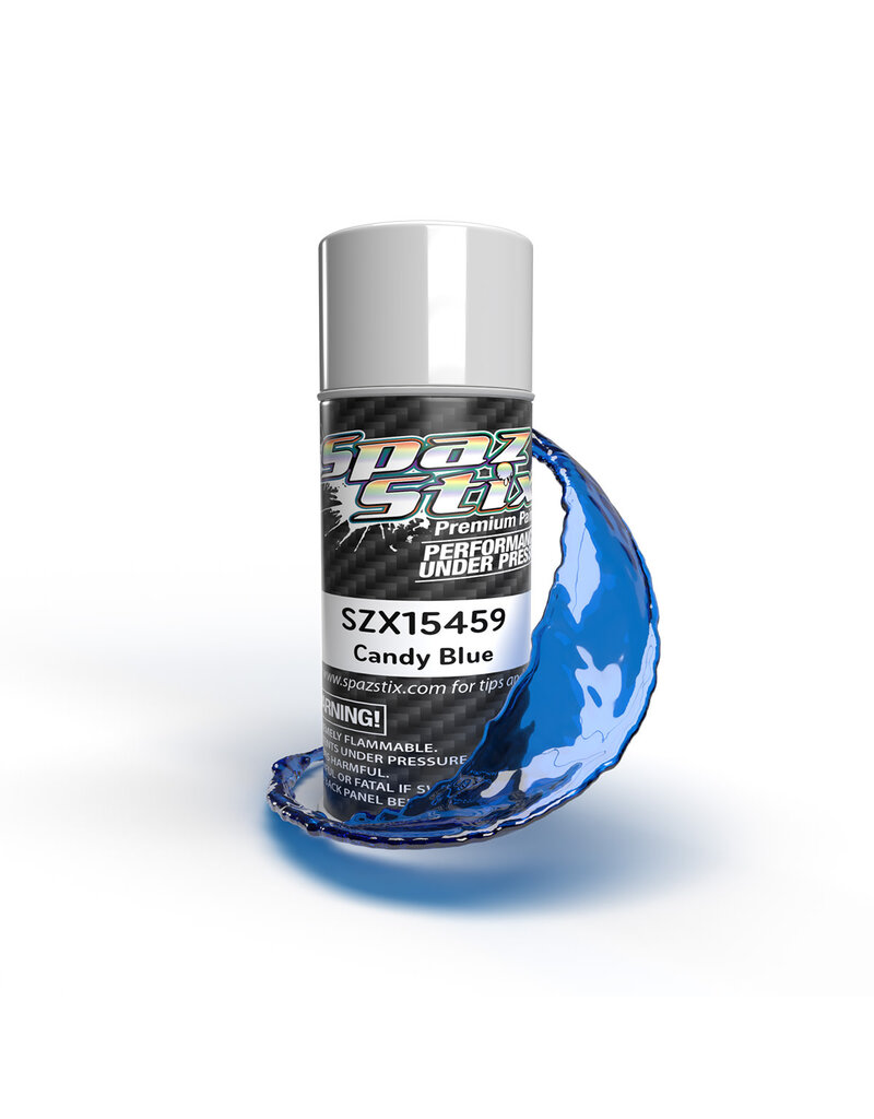 SPAZ STIX SZX15459 CANDY BLUE AEROSOL PAINT, 3.5OZ CAN
