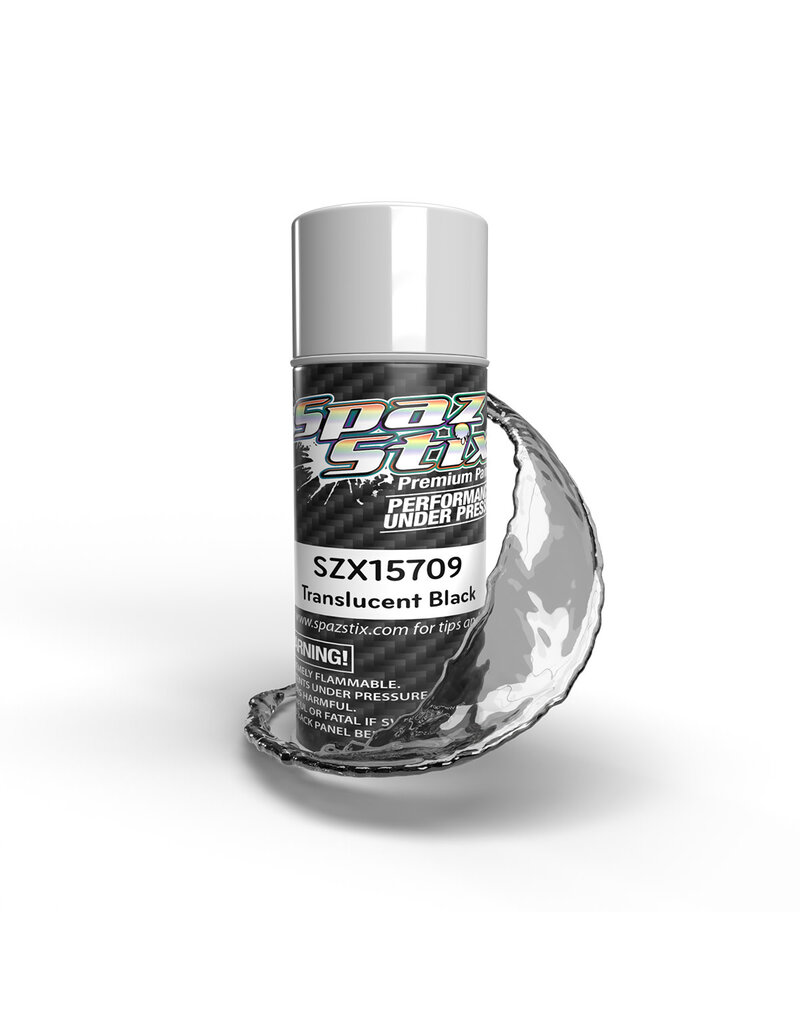 SPAZ STIX SZX15709 TRANSLUCENT BLACK WINDOW TINT AEROSOL PAINT, 3.5OZ CAN