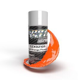 SPAZ STIX SZX02109 FIREBALL ORANGE FLUORESCENT AEROSOL PAINT, 3.5OZ CAN