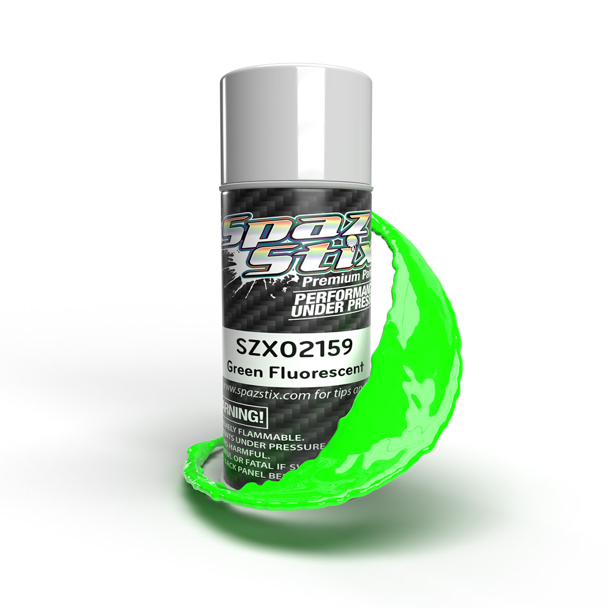 SZX02159 GREEN FLUORESCENT AEROSOL PAINT, 3.5OZ CAN