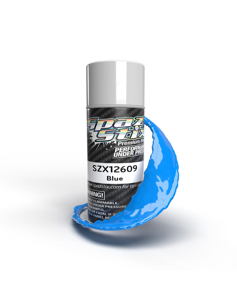 SPAZ STIX SZX12609 SOLID BLUE AEROSOL PAINT, 3.5OZ CAN