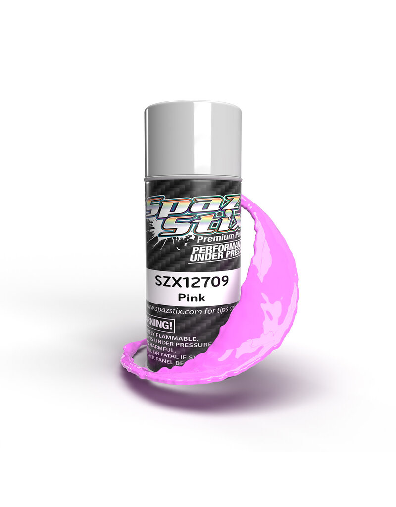SPAZ STIX SZX12709 SOLID PINK AEROSOL PAINT, 3.5OZ CAN
