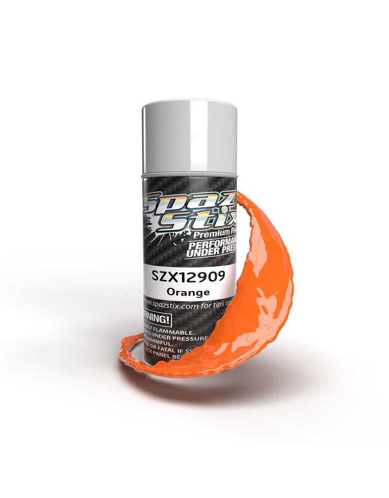 SPAZ STIX SZX12909 SOLID ORANGE AEROSOL PAINT, 3.5OZ CAN