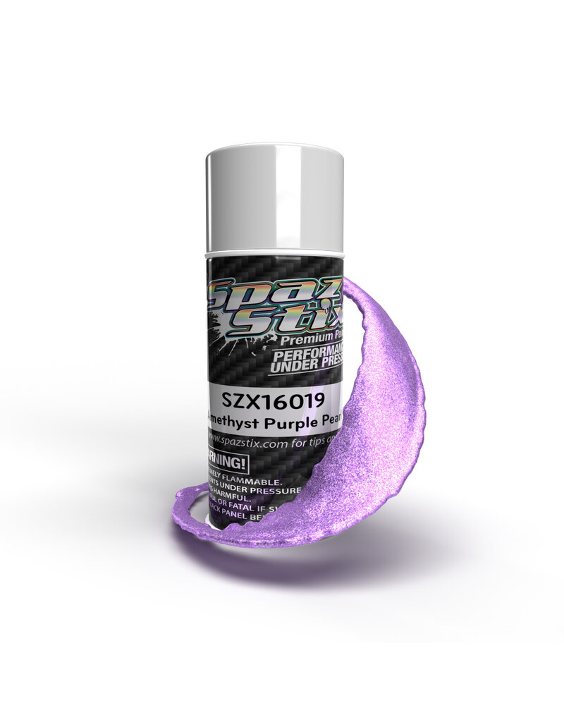 SPAZ STIX SZX16019 AMETHYST PURPLE PEARL AEROSOL PAINT, 3.5OZ CAN