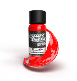 SPAZ STIX SZX02300 FLUORESCENT FIRE RED AIRBRUSH PAINT
