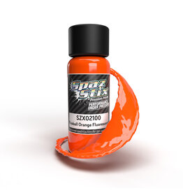 SPAZ STIX SZX02100 FLUORESCENT FIREBALL ORANGE AIRBRUSH PAINT