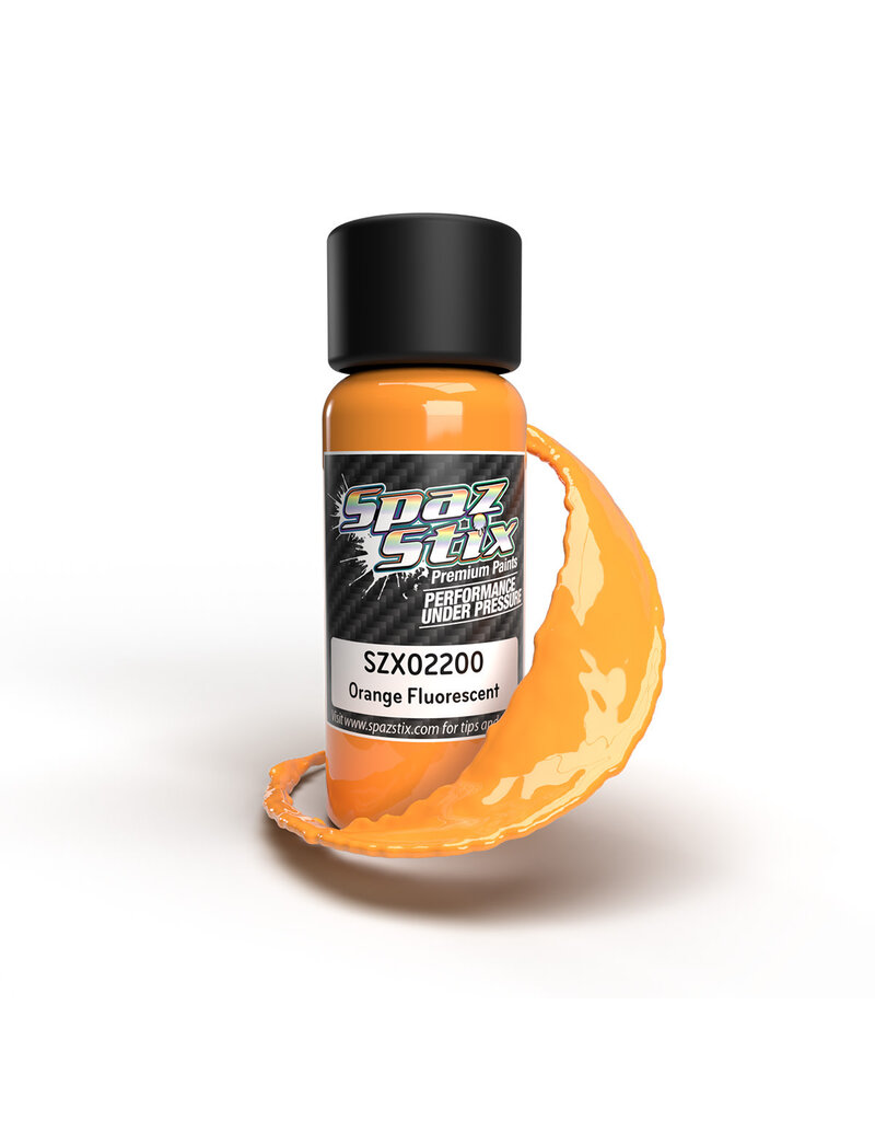 SPAZ STIX SZX02200 FLUORESCENT ORANGE AIRBRUSH PAINT