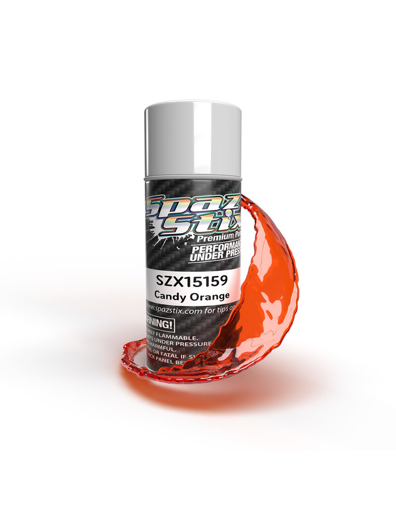 SPAZ STIX SZX15159 CANDY ORANGE AEROSOL PAINT, 3.5OZ CAN
