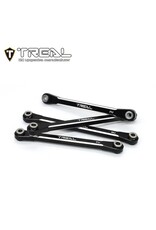 TREAL TRLX003P9OEU1 AXIAL UTB18 ALUMINUM UPPER CHASSIS 4-LINK UPGRADE SET (BLACK)
