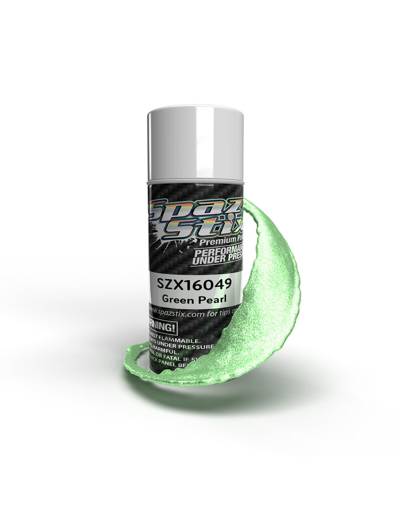 SPAZ STIX SZX16049 GREEN PEARL TRANSLUCENT AEROSOL PAINT
