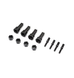 LOSI LOS-1935 WHEEL AXLE & HEX SET: GROM