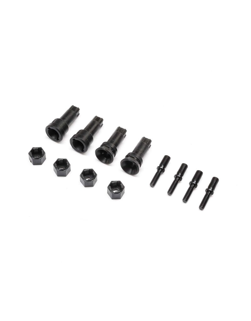 LOSI LOS-1935 WHEEL AXLE & HEX SET: GROM