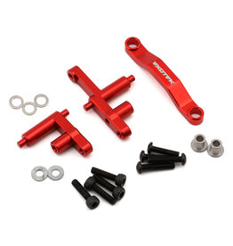 EXOTEK EXO2299 ARRMA GROM/LOSI NASCAR HD ALUMINUM STEERING BELLCRANK SET (RED)