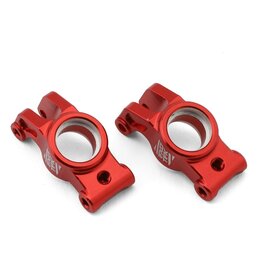 EXOTEK EXO2276 ARRMA TYPHON/GRANITE GROM ALUMINUM HD REAR HUBS (RED) (2)